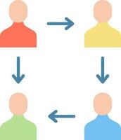 Collaborative icon vector image.