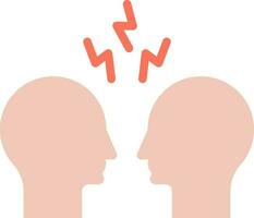 Conflict icon vector image.