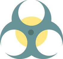 Biohazard icon vector image.
