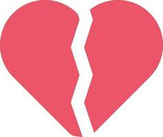 Broken Heart icon vector image.