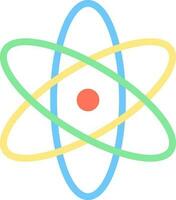 átomo icono vector imagen.