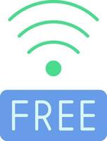 Free Wifi icon vector image.