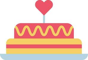 Cake icon vector image.