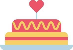 Cake icon vector image.