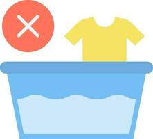 Do Not Wash icon vector image.