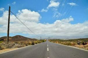 Scenic road view photo