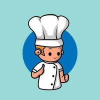 free male chef cute vector illustration