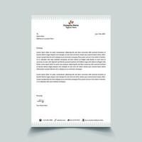 corporate modern business letterhead design template. Free Vector