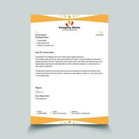 Corporate modern business letterhead design template. vector