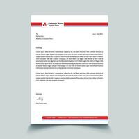 Corporate modern business letterhead design template. vector