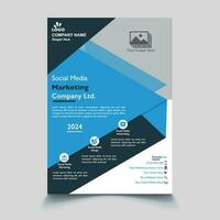 Modern corporate business flyer template design in A4. Can be use to flyer, book cover, brochure, annual report, corporate presentation, portfolio, magazine, poster, banner, website. vector