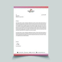 corporate modern business letterhead design template. Free Vector