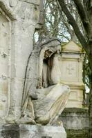 Cimetiere du Pere Lachaise typical French cemetery, photo
