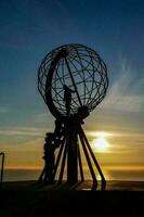 el globo a nordkapp, Noruega 2022 foto