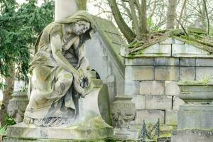 Cimetiere du Pere Lachaise typical French cemetery, photo