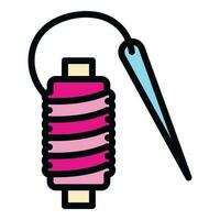 Thread roll icon vector flat