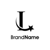 Elegant Initial L Star Logo vector