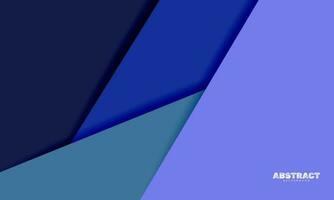 Abstract papercut blue color background vector