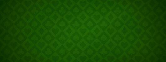 Green casino poker table texture game background vector