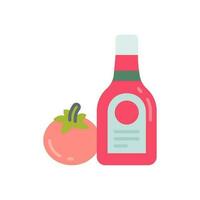 Ketchup icon in vector. Illustration vector