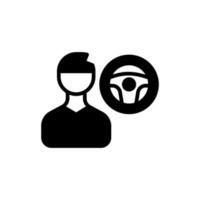 Driver icon in vector. Illustration vector