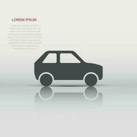 coche icono en plano estilo. automóvil coche vector ilustración en blanco aislado antecedentes. auto negocio concepto.