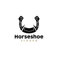 Horseshoe Logo, Horse Vector Vintage Elegant Old Retro Texsas Design, Silhouette Symbol Icon