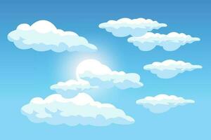 Cloud Background Design, Sky Landscape Illustration, Decoration Vector, Banners And Posters vector