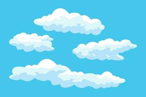 diseño de fondo de nube, ilustración de paisaje de cielo, vector de decoración, pancartas y carteles