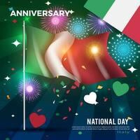 Happy National Day Italy. flag background. for banners, greeting cards and posters vector