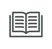 Book related icon outline and linear vector. vector