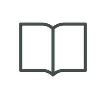 Book related icon outline and linear vector. vector