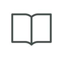 Book related icon outline and linear vector. vector