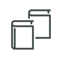 Book related icon outline and linear vector. vector