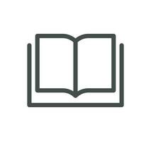 Book related icon outline and linear vector. vector
