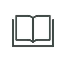 Book related icon outline and linear vector. vector