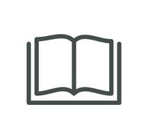 Book related icon outline and linear vector. vector