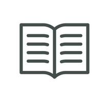 Book related icon outline and linear vector. vector