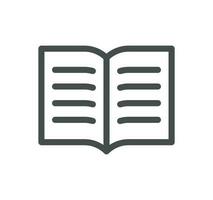 Book related icon outline and linear vector. vector