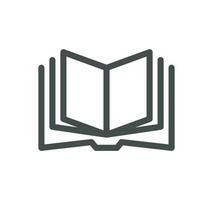 Book related icon outline and linear vector. vector