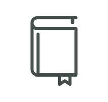 Book related icon outline and linear vector. vector