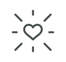 Core values related icon outline and linear vector. vector