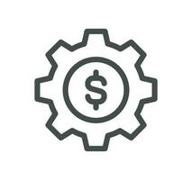 Core values related icon outline and linear vector. vector