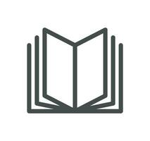 Book related icon outline and linear vector. vector