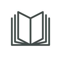 Book related icon outline and linear vector. vector