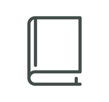 Book related icon outline and linear vector. vector