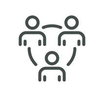 Core values related icon outline and linear vector. vector