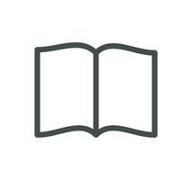 Book related icon outline and linear vector. vector