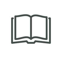 Book related icon outline and linear vector. vector