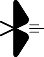 solid icon for bluetooth vector